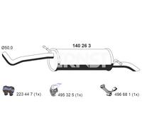 ERNST Endschalldämpfer für SKODA VAG 140263