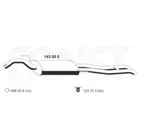 ERNST Endschalldämpfer für VAG 143080