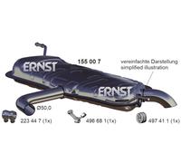ERNST Endschalldämpfer für VAG 155007