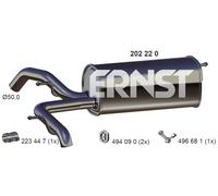 ERNST Endschalldämpfer für VAG 202220