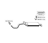 ERNST Endschalldämpfer für VAG 153010