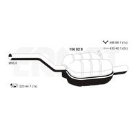 ERNST Endschalldämpfer für VAG 156028