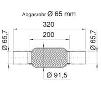 Ernst 460514 Flexrohr für PEUGEOT