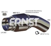ERNST Flexrohr, Abgasanlage Reparaturrohr, Ruß-/Partikelfilter Abgasanlage,Reparaturrohr, 64mm für BMW 465137