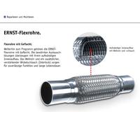 1x Flexrohr, Abgasanlage ERNST 460620 passend für