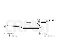 ERNST Mittelschalldämpfer für Ford Fiesta IV JA_ JB_ Mazda 121 III JASM JBSM