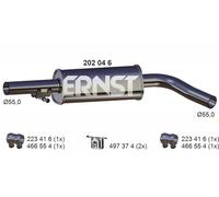 1x Mittelschalldämpfer ERNST 202046 passend für VAG