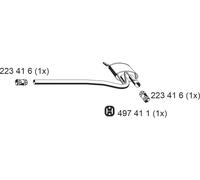 ERNST Mittelschalldämpfer für VAG 243049