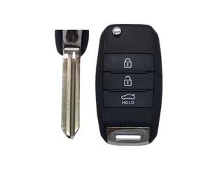 Ersatz Autoschlüssel Gehäuse für Hyundai Kia 3 Tasten Klappschlüssel (Rechts Nut)