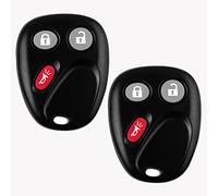 Ersatz-Fernbedienung für schlüssellosen Autoschlüssel 2003-2006 Chevy Avalanche Silverado Suburban Tahoe/GMC Sierra Yukon 3 Tasten LHJ011 (2 Stück)