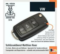 Ersatz Gehäuse Schlüssel Schleifen 3 Tasten fräsen AUDI VW SKODA SEAT HAA[#1524]