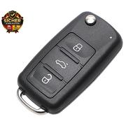 Ersatz-Klapp-Autoschlüsselgehäuse Funkschlüssel Schlüssel für VW Golf Mk6 T1gu