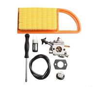 Ersatz-Vergaser-Set für BR600, BR550 und BR500, für Rucksackgebläse, komplett mit Glühbirne, Kraftstoffleitung, Luftfilterdichtungen und Einstellwerkzeug