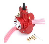 Ersatz vergasers PWK 21 24 26 28 30 32 34mm Für KEIHIN 2T 4T Motor Motorrad Vergaser Mit Power Jet(28mm red)