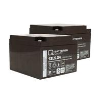 Ersatzakku für Brandmeldezentrale Esser Honeywell IQ8Control M 2 x AGM Batterie 12V 24Ah mit VdS