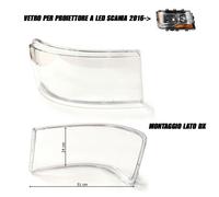 ERSATZGLAS Für LED-Scheinwerfer Rechts DX Passend Für Scania P G R S 2016