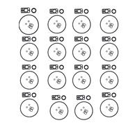 Ersatzteile Vergaser-Reparatursatz Vergaser-Reparatursatz Für Briggs Für Stratton Nikki V Twin # 54832, Motorrad-Vergaser-Reparatursatz, Reparatur-Set, Ersatzteile Gummi und Meta(Satz 4)