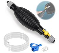 Erzekrim Benzinpumpe Handpumpe Benzin Absaugpumpe Tragbare Umfüllpumpe Kraftstoffpumpe Flüssigkeits Förderpumpe mit 2M Schlauch Hand Siphonpumpe mit Schlauchklemme für Auto, Motorrad, Kart