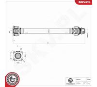 ESEN SKV Antriebswelle 76SKV025 Vorderachse für BMW X3 F25, X4 F26 xDrive20d/30d