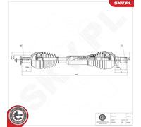 ESEN SKV Antriebswelle Gelenkwelle für Volvo XC60 156 D3/D4 D5 AWD