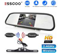 ESSGOO 4.3'' Rückspiegel Monitor Mit 170° kabellose HD Weitwinkel rückfahrkamera