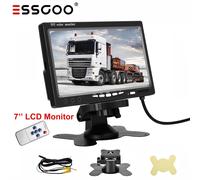 ESSGOO 7 Zoll Rückfahr Monitor Bildschirm TFT LCD HD Für LKW PKW Rückfahrkamera