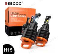ESSGOO H15 100W LED Scheinwerfer Mit Zulassung 12000LM 6500K Fern Abblendlicht