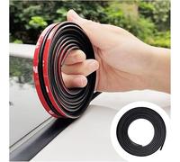 Esshogo Gummi Auto Türdichtung, T-förmig Dichtungsstreifen, Autotür-Kantenschutz, Selbstklebend Gummidichtung, Dichtung Windschutzscheibe Auto,1.9x300cm