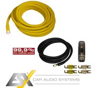 ESX 16mm² OFC Kupfer Kabelset DWK16 Stromkabel-Set Anschlusskit Auto Verstärker