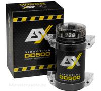 ESX DC500 | 0.5 Farad Puffer-Kondensator mit integriertem Verteilerblock