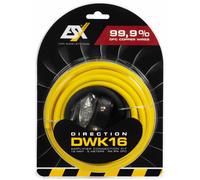 ESX 16mm² OFC Kupfer Kabelset DWK16 Stromkabel-Set Anschlusskit Auto Verstärker