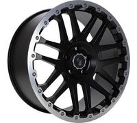 ETABETA COMBAT CV Black matt lip + cap polished 8.0Jx17 6x130 ET48