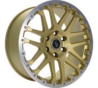 ETABETA COMBAT CV gold matt lip + cap polished 10.0Jx22 6x139.7 ET45