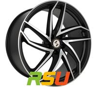 Etabeta Heron black matt full polished 8.5x19" ET20 LK5 112 ML 66.55 Alufelge...