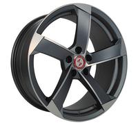 Etabeta Magic anthracite matt full polished 8x18" ET33 LK5 112 ML 66.5 Alufel...