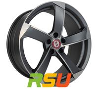 Etabeta Magic anthracite matt full polished 8.5x19" ET47 LK5 112 ML 66.5 Aluf...