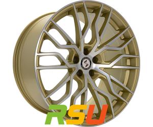 Etabeta Medusa-K gold matt full polished 11x21" ET55 LK5 130 ML 71.5 Alufelge...