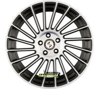 Etabeta Venti-R black matt polish 9x20 ET38 - LK5/108 ML78.1 Felge Alu