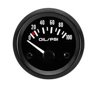 ETOPARS Kfz Auto Öldruckanzeige 2" 52mm Auto Öldruckmesser Messgerät Motor Psi Öldrucktester Zeiger Anzeige Öldruck Fahrzeug Weiß Lichtanzeige Instrument