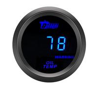 ETOPARS Universelle Auto Öltemperaturanzeige 2Zoll 52mm Auto Öltemperatur Messgerät Digitales Celsius Öl Temperatur Anzeige Öltemp Blau Lichtanzeige Instrument Rauchtönung Len