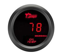 ETOPARS Universelle Auto Öltemperaturanzeige 2Zoll 52mm Auto Öltemperatur Messgerät Digitales Celsius Öl Temperatur Anzeige Öltemp Rot Lichtanzeige Instrument Rauchtönung Len