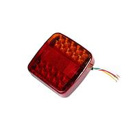 ETUKER LED-Anhängerleuchte, 12 V, wasserdicht, universell, Rücklicht, Bremslicht, mit Kennzeichenbeleuchtung, für LKW, Wohnmobil, Wohnwagen, Anhänger (Leuchtmittel mit 20 LEDs)