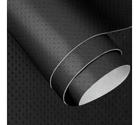 EUBSWA Kunstleder selbstklebend reparaturset 160x40cm- Atmungsaktive Lochung lederflicken Folie selbstklebend für Sofa, Autositz, Couch & Möbel