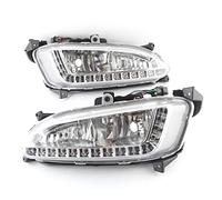 EUEIKN Für Hyundai Santa Fe IX45 2013 2014 2015, 12 V Tagfahrlicht wasserdichte Nebelscheinwerfer DRL Autoscheinwerfer Montage