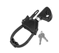 EUFAB 11575 Strap-Rahmenhalter kurz, abschließbar, für U-Bügelrohr: Ø 2,5 cm, 12 cm Länge