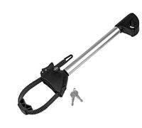 EUFAB 11576 Strap-Rahmenhalter lang, abschließbar, für U-Bügelrohr: Ø 2,5 cm, 32 cm Länge