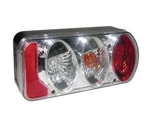 Eufab Anhänger-Rückleuchte Blinker, Bremslicht, Rückleuchte, Rückfahrscheinwerfer rechts 12 V Klarglas
