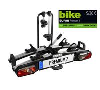 EUFAB PREMIUM II Autofahrradhalter Hinterer Anbau Schwarz, Grau
