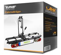 EUFAB POKER-F Autofahrradhalter Hinterer Anbau Schwarz, Grau
