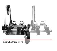 EUFAB Fahrradträger Flügeltür- kupplungsträger SD260 Traglast 60 kg, 2 Fahrräder